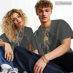 Dark Death Skull Fantasy Graphic 3D Pattern Printed Casual Unisex Tee Shirt Style