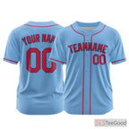 Deep Blue Custom Baseball Jersey Tee Stitched Personalized Unisex Softball Team Shirt