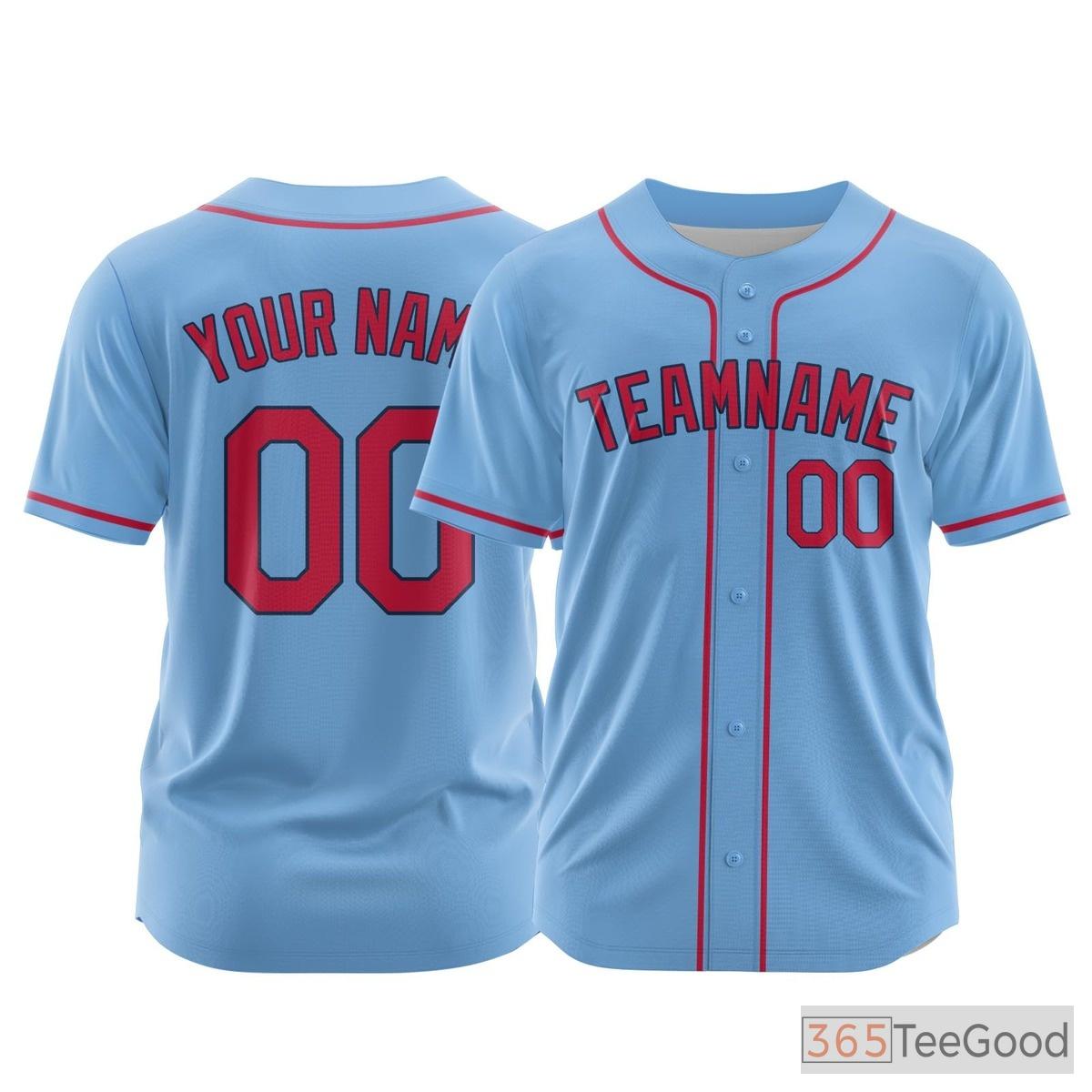 Deep Blue Custom Baseball Jersey Tee Stitched Personalized Unisex Softball Team Shirt