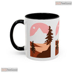 Desert Sunset Landscape Nature Art Western Decor Colorful Ceramic Accent Coffee Cup Mug