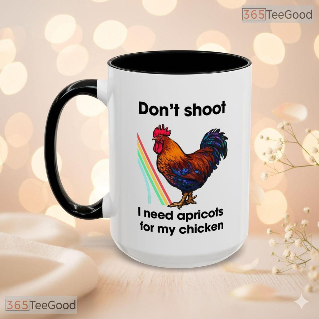 Scrappy Gamer Chicken Slogan Mug - Funny Video Game Inspired Gift Ceramic Accent Mug