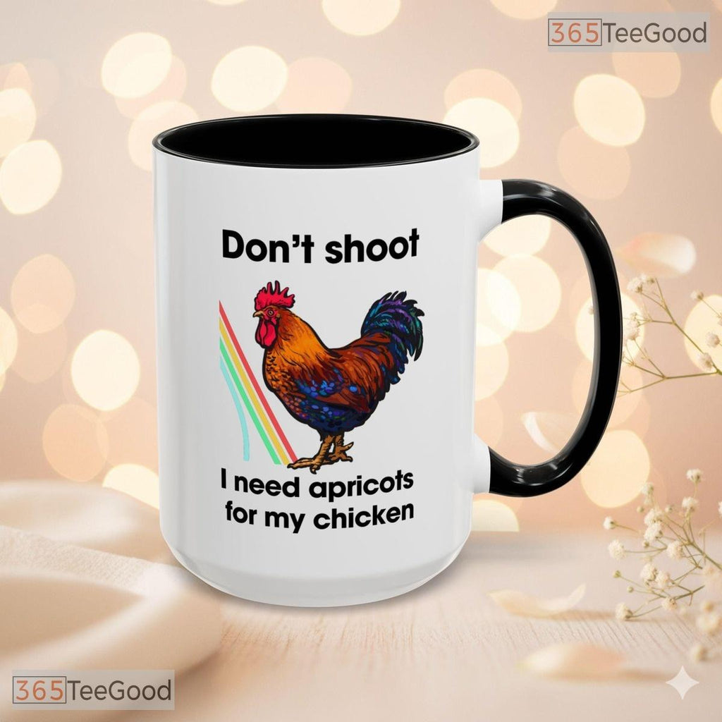 Scrappy Gamer Chicken Slogan Mug - Funny Video Game Inspired Gift Ceramic Accent Mug