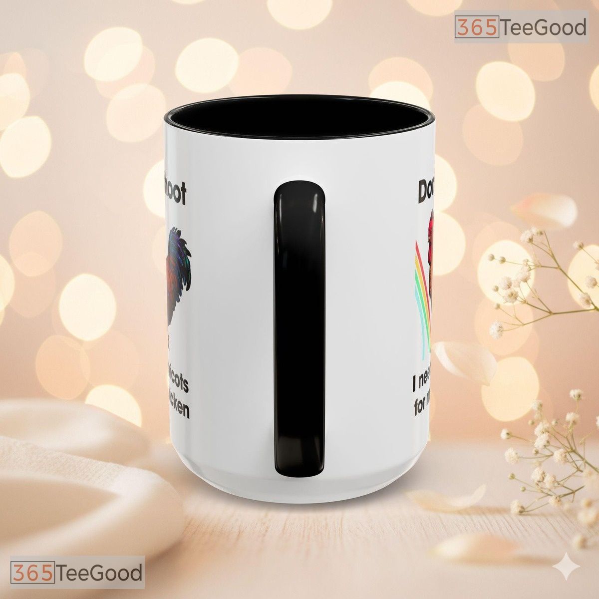 Scrappy Gamer Chicken Slogan Mug - Funny Video Game Inspired Gift Ceramic Accent Mug