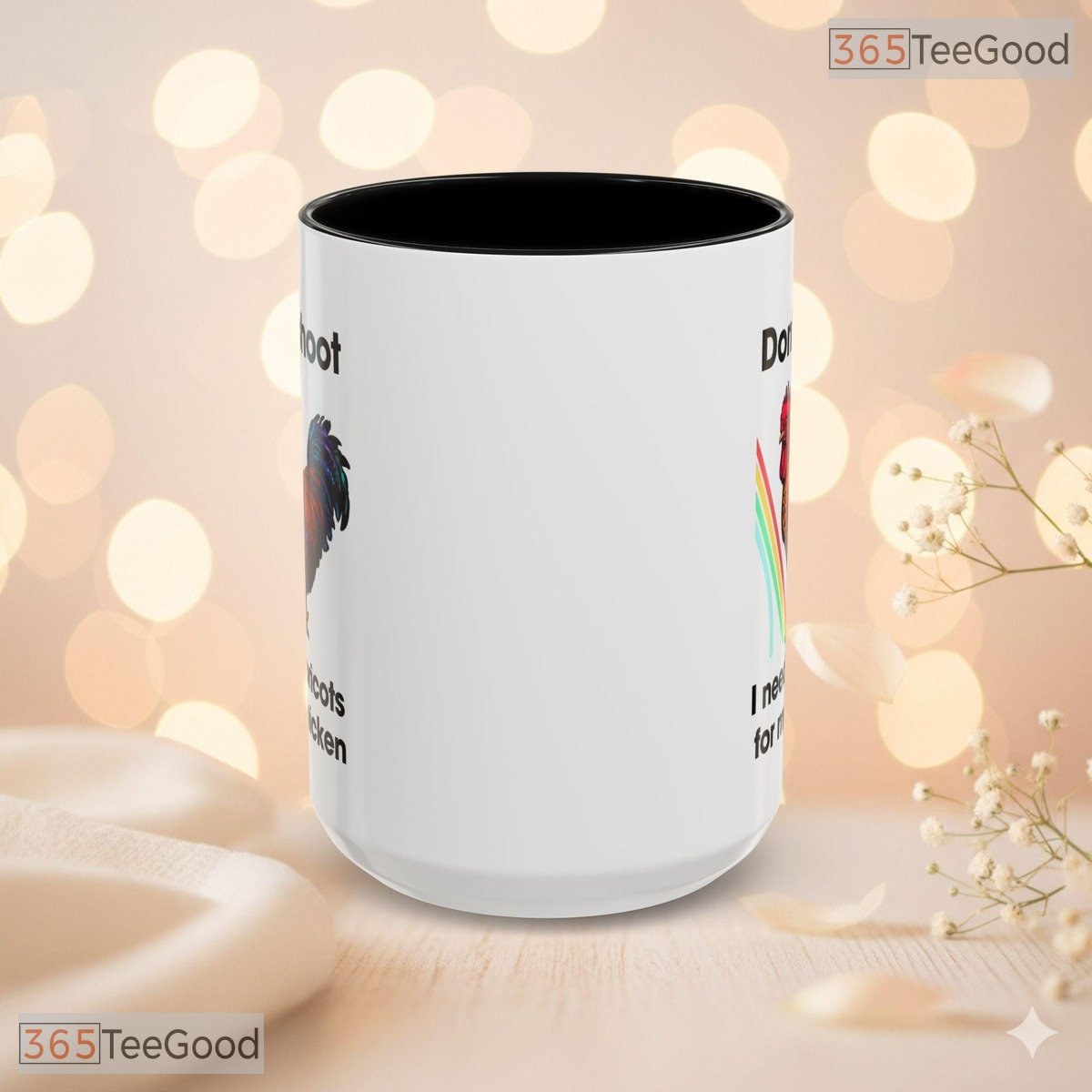 Scrappy Gamer Chicken Slogan Mug - Funny Video Game Inspired Gift Ceramic Accent Mug