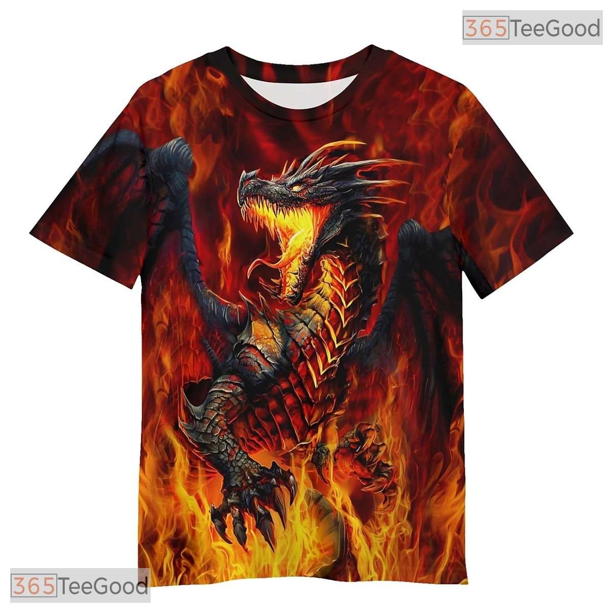 Fierce Dragon Basketball Graphic Art 3D Printed Short Sleeve Unisex Tee Shirt Styles