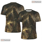 Majestic Eagle American Flag 3D Pattern Printed Casual Unisex T-Shirt Tops Styles