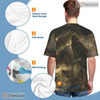 Majestic Eagle American Flag 3D Pattern Printed Casual Unisex T-Shirt Tops Styles