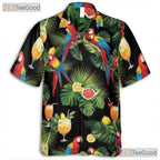 Exotic Parrot Unique Tropical Hawaiian Shirt Men Women Beach Festival Top