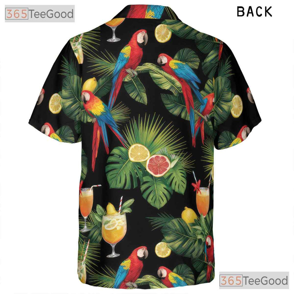 Exotic Parrot Unique Tropical Hawaiian Shirt Men Women Beach Festival Top