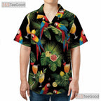 Exotic Parrot Unique Tropical Hawaiian Shirt Men Women Beach Festival Top