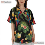 Exotic Parrot Unique Tropical Hawaiian Shirt Men Women Beach Festival Top