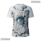 Mystic Eye Abstract Graphic Art 3D Pattern Printed Casual Unisex Tee Shirt Styles