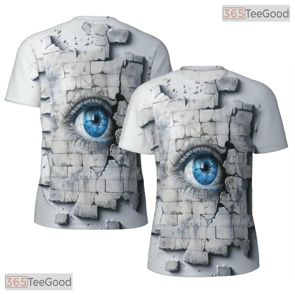 Mystic Eye Abstract Graphic Art 3D Pattern Printed Casual Unisex Tee Shirt Styles