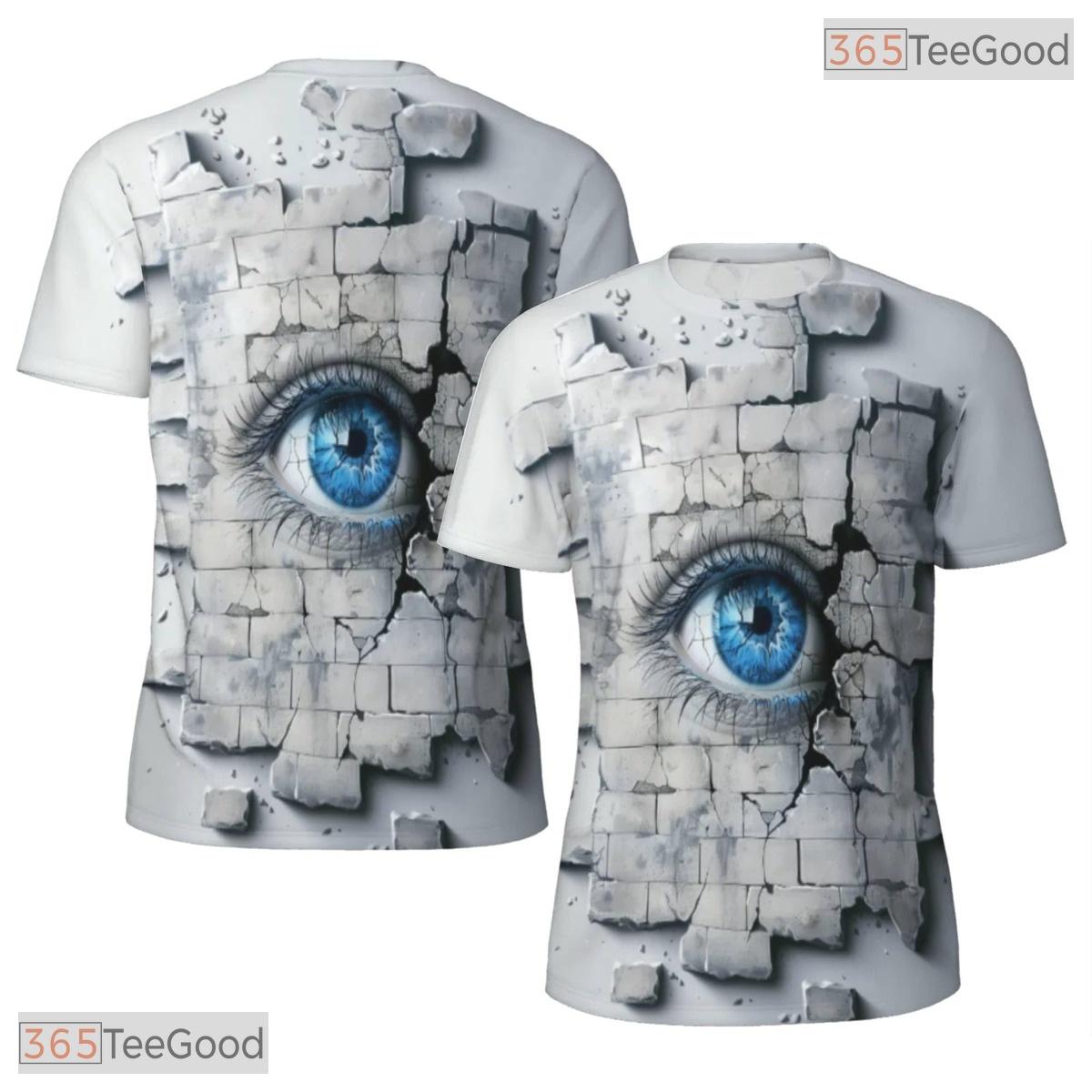 Mystic Eye Abstract Graphic Art 3D Pattern Printed Casual Unisex Tee Shirt Styles