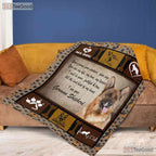 German Shepherd Dog Memorial Fleece Blanket - Pet Loss Sympathy Quilt Gift