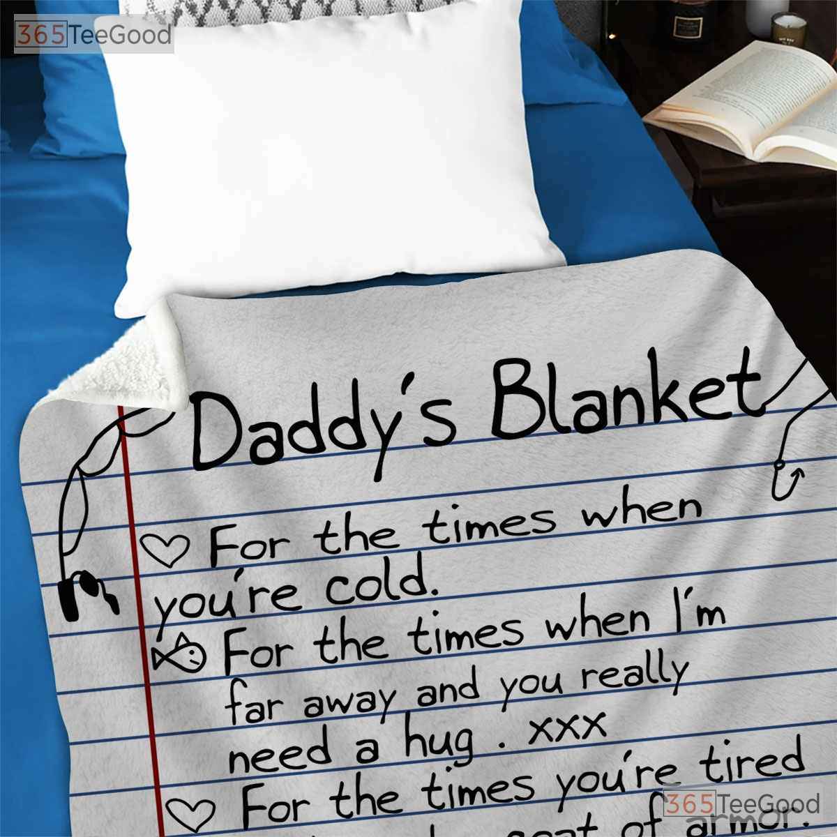 Daddy - s Blanket Letter From Daughter Fleece Blanket - Sentimental Quilt Gift