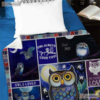 Books and Dragons Fantasy Fleece Blanket - Reading Bookish Quilt Gift Woman