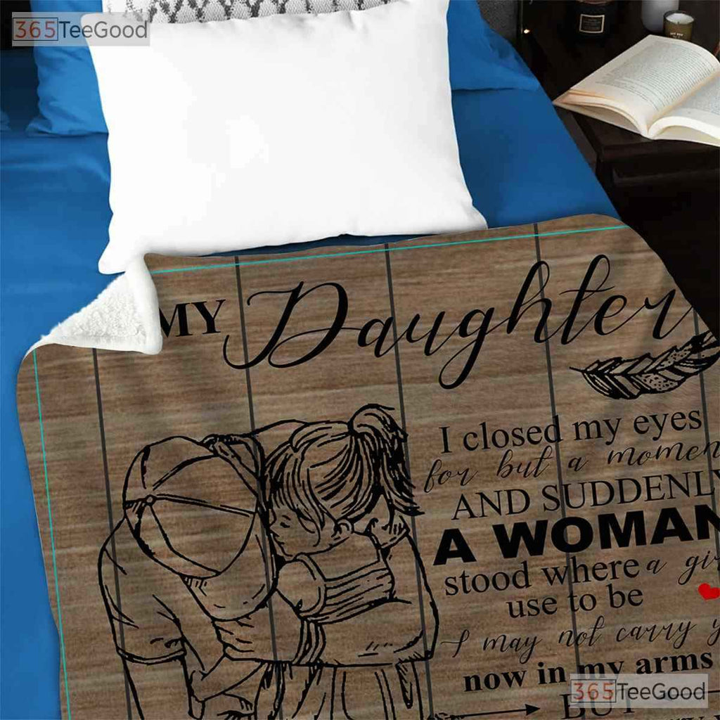 To My Daughter Empowering Words Fleece Blanket - Confidence Quilt Gift Mom