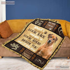 When It - s Too Hard Dog Fleece Blanket - Encouragement Quilt Gift for Pet Lover