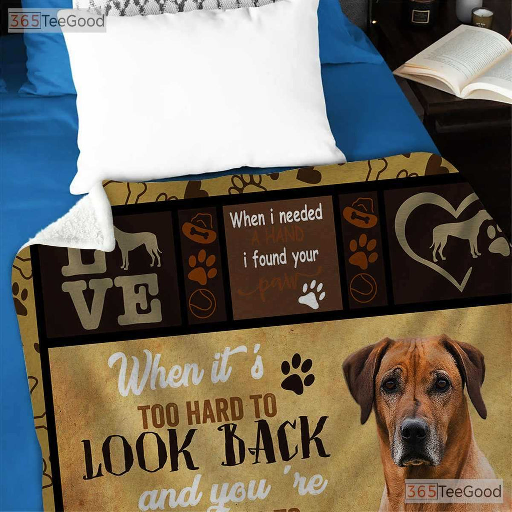 When It - s Too Hard Dog Fleece Blanket - Encouragement Quilt Gift for Pet Lover