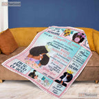To My Daughter Encouraging Words Fleece Blanket - Love Note Quilt Gift From Mom