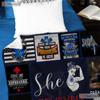 EMS Paramedic First Responder Fleece Blanket - Appreciation Quilt Gift Hero