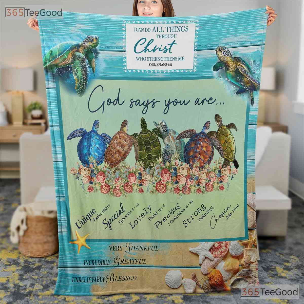Christian Bird Religious Fleece Blanket - Encouragement Faith Quilt Gift Decor