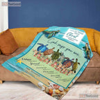 Christian Bird Religious Fleece Blanket - Encouragement Faith Quilt Gift Decor