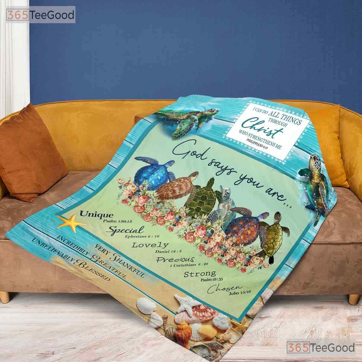 Christian Bird Religious Fleece Blanket - Encouragement Faith Quilt Gift Decor