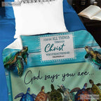 Christian Bird Religious Fleece Blanket - Encouragement Faith Quilt Gift Decor