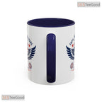 Faith Freedom 250 Years Cross Mug - Personalized Patriotic 1776-2026 Ceramic Accent Mug