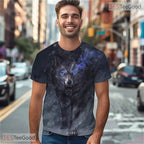 Fierce Wolf American Flag Eagle 3D Graphic Printed Casual Unisex T-Shirt Tops Style