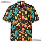 Fiesta Mexican Cactus Sombrero Pinata Party Hawaiian Shirt Unisex Summer Top