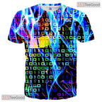 Mysterious Figure In Smoke Art 3D Printed Casual Unisex T-Shirt For Men Women