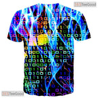Mysterious Figure In Smoke Art 3D Printed Casual Unisex T-Shirt For Men Women