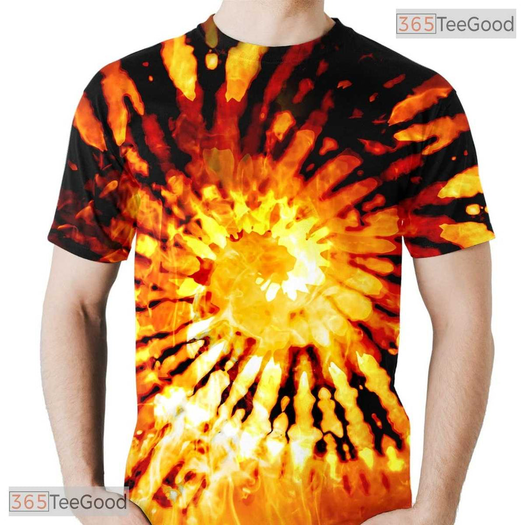 Intense Burning Fire Flame Art 3D Printed Casual Unisex Short Sleeve Tee Shirt
