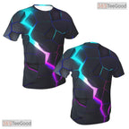 Fissure Cracked Basketball Graphic 3D Printed Short Sleeve Unisex T-Shirt Tops Fun