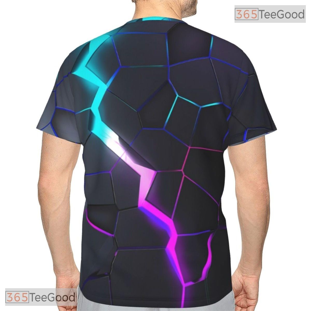 Fissure Cracked Basketball Graphic 3D Printed Short Sleeve Unisex T-Shirt Tops Fun