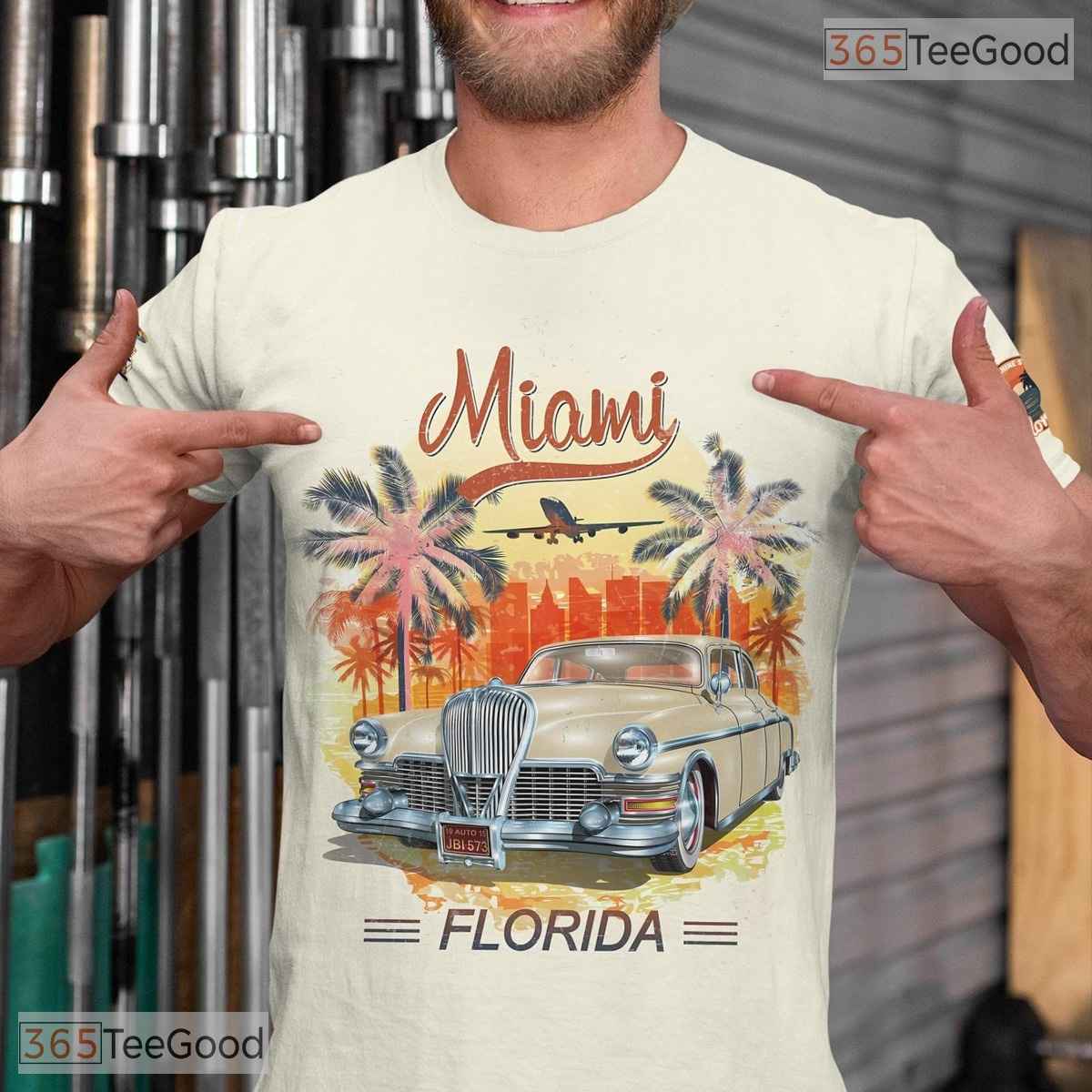 Florida State Beige Novelty Graphic 3D Printed Casual Short Sleeve Unisex T-Shirt