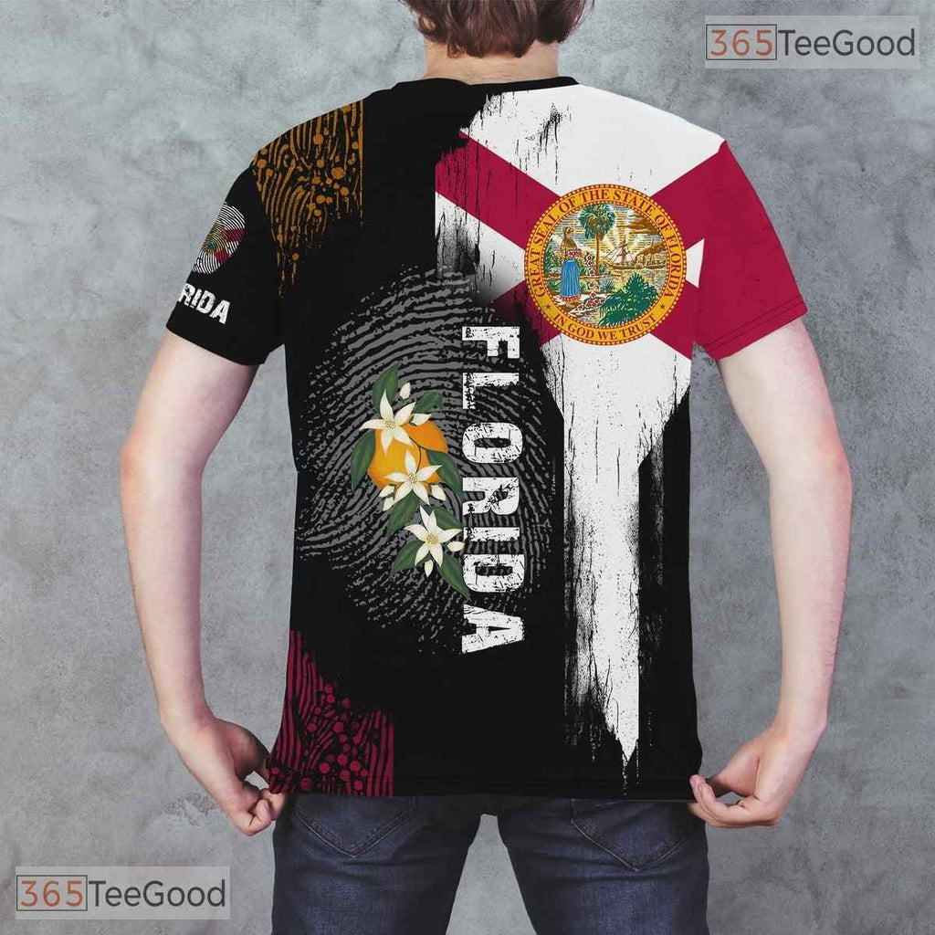 Florida State Black Novelty Graphic 3D Printed Casual Short Sleeve Unisex T-Shirt