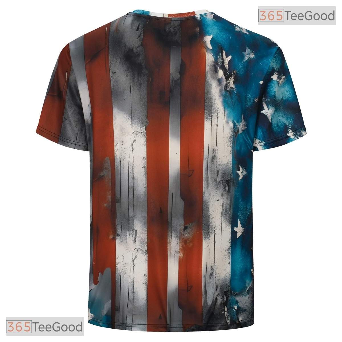 Funny USA American Flag Novelty Cosplay 3D Printed Casual Unisex Tee Shirt Tops
