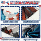 Funny USA American Flag Novelty Cosplay 3D Printed Casual Unisex Tee Shirt Tops