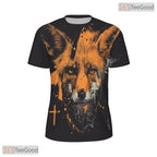 Sly Fox Animal Graphic Nature 3D Pattern Printed Casual Unisex T-Shirt Tops Style