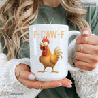 Funny Chicken Meme Farm Mug - Humorous Poultry Lover Slogan Gift Ceramic Accent Mug