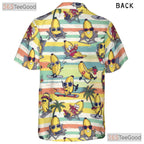 Fun Tropical Cartoon Bananas Summer Outfit Hawaiian Shirt Men Women Party Top