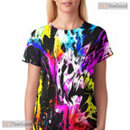 Playful Funny Color Graphic Art 3D Fashion Unisex T-Shirt For Adults And Teens