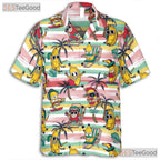 Funny Cool Cartoon Tropical Banana Hawaiian Shirt Unisex Summer Beachwear Top