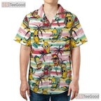 Funny Cool Cartoon Tropical Banana Hawaiian Shirt Unisex Summer Beachwear Top