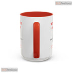 Funny Dad Mechanic Humor Accent Mug - Humorous Garage Handyman Gift Ceramic Coffee Cup