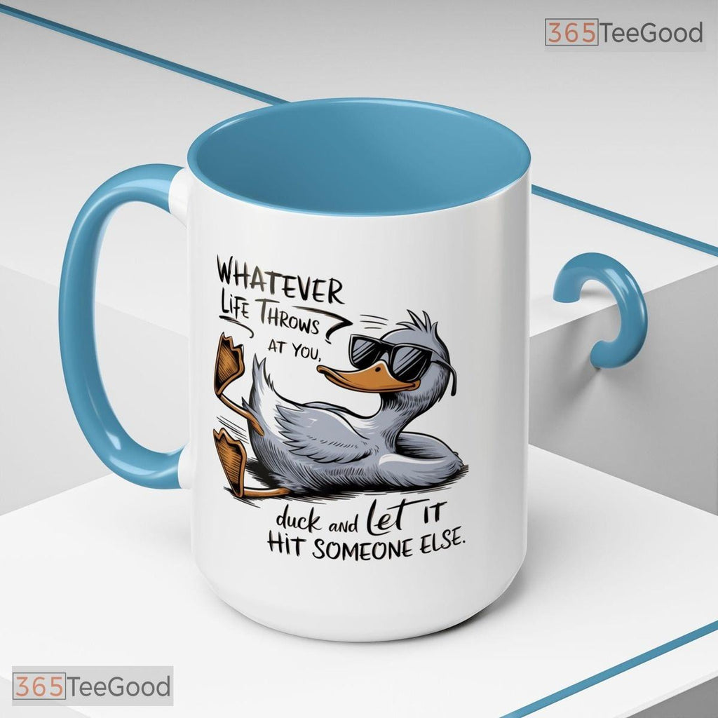 Funny Duck Sarcastic Gag Gift Mug - Humorous Bird Lover Coffee Cup Ceramic Accent Mug